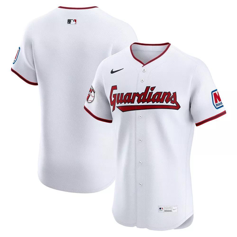 Men's Nike  White Cleveland Guardians Home  Elite Jersey, Size: 44, Grd White Product Image