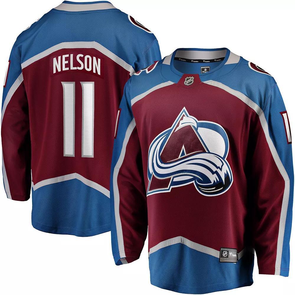 Men's Fanatics Brock Nelson Burgundy Colorado Avalanche Home Breakaway Jersey, Size: Medium, Med Re Product Image