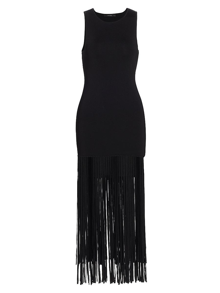 Womens Margaux Fringe Midi-Dress Product Image