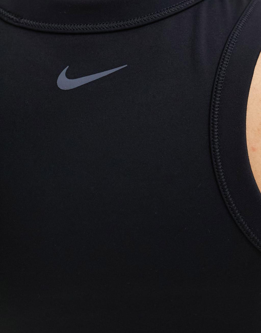 Nike One Dri-Fit tight cropped tank top in black Product Image