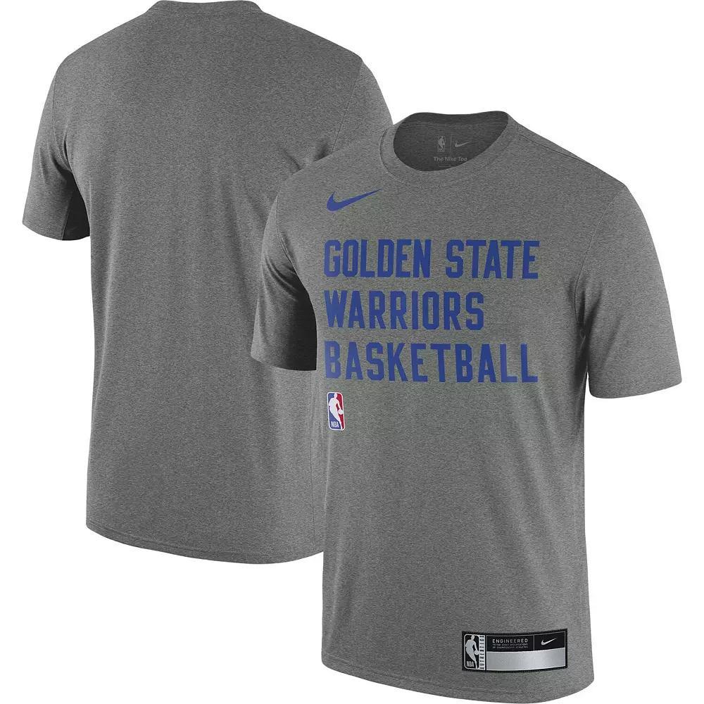Men's Nike Heather Gray Golden State Warriors 2023/24 Sideline Legend Performance Practice T-Shirt, Size: XL, Grey Product Image