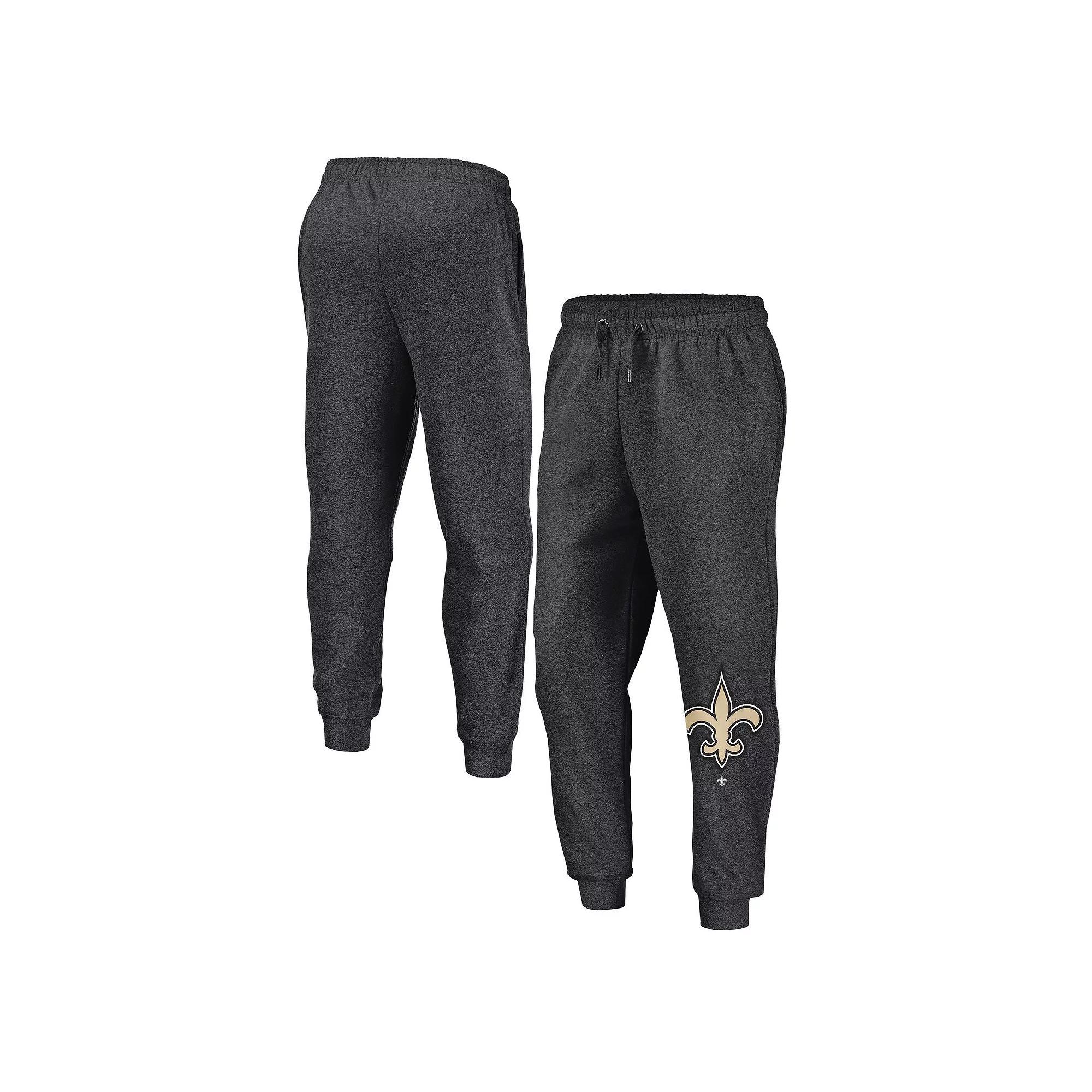 Mens Fanatics Heather Charcoal New Orleans Saints Boost Fleece Joggers Product Image