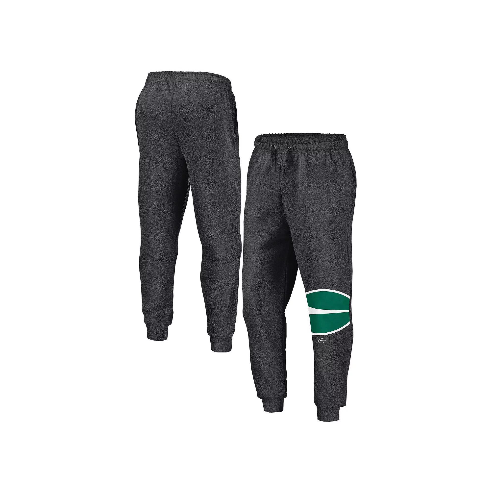 Men's Fanatics  Heather Charcoal New York Jets Boost Fleece Joggers, Size: Medium Product Image