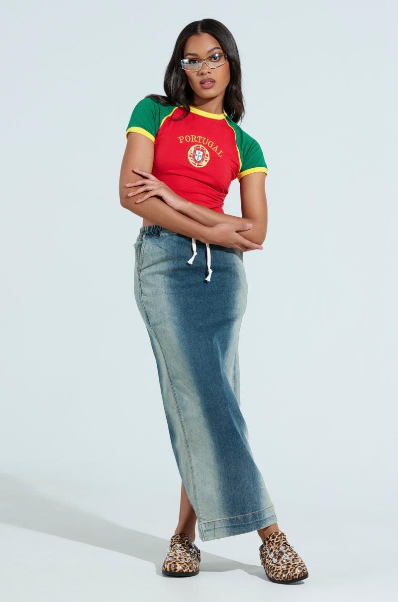 SIDE THOUGHTS MAXI SKIRT Product Image