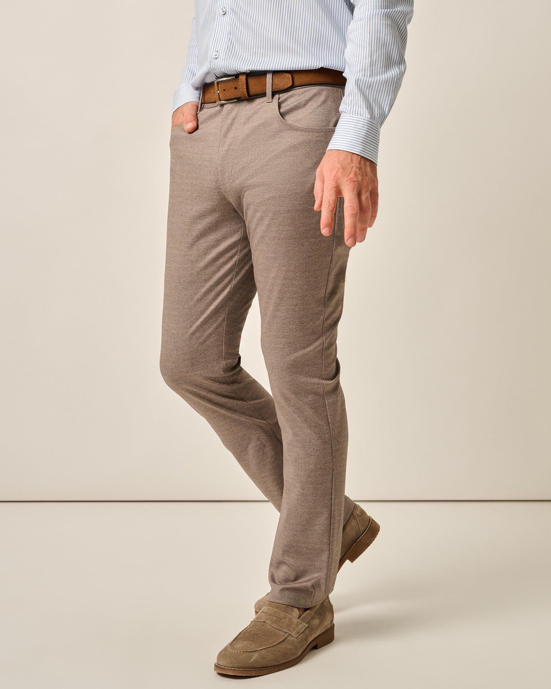 Stretch Knit 5-Pocket Pant - Santa Barbara Male Product Image