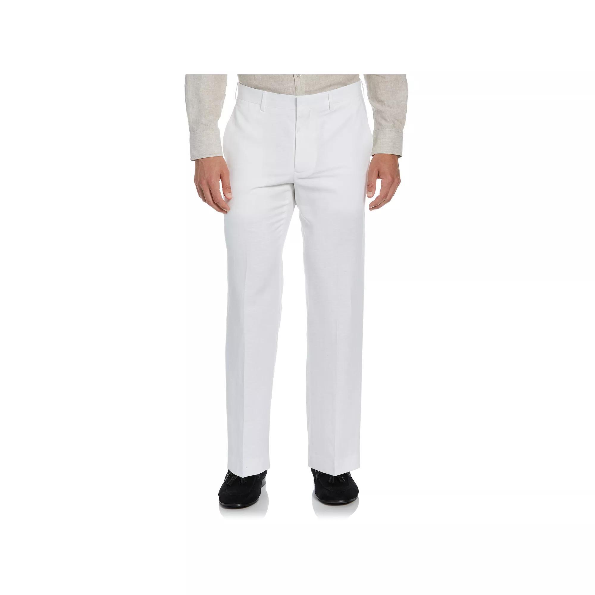 Men's Cubavera Classic-Fit Linen-Blend Flat-Front Suit Pants, Size: 36 X 32, White Product Image