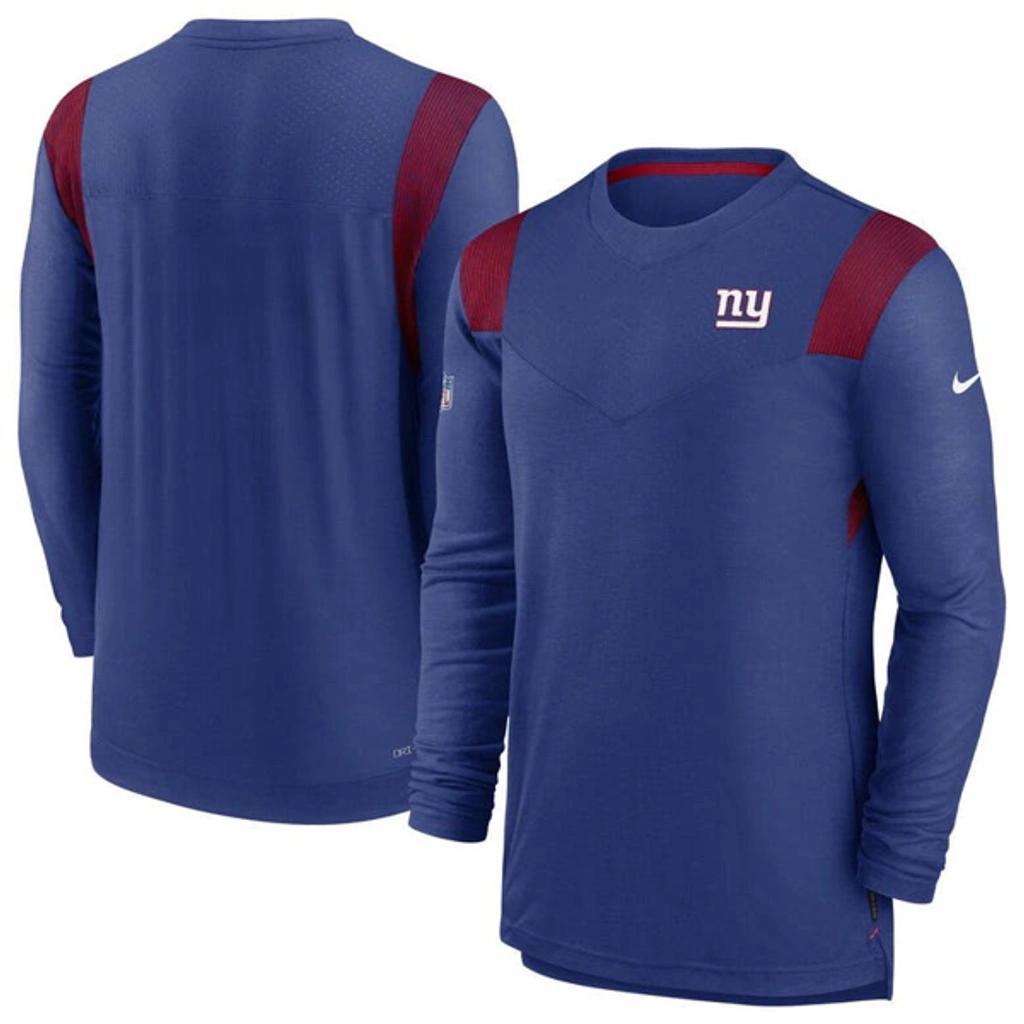 NIKE Royal New York Giants Sideline Tonal Logo Performance Player Long Sleeve T-shirt Product Image