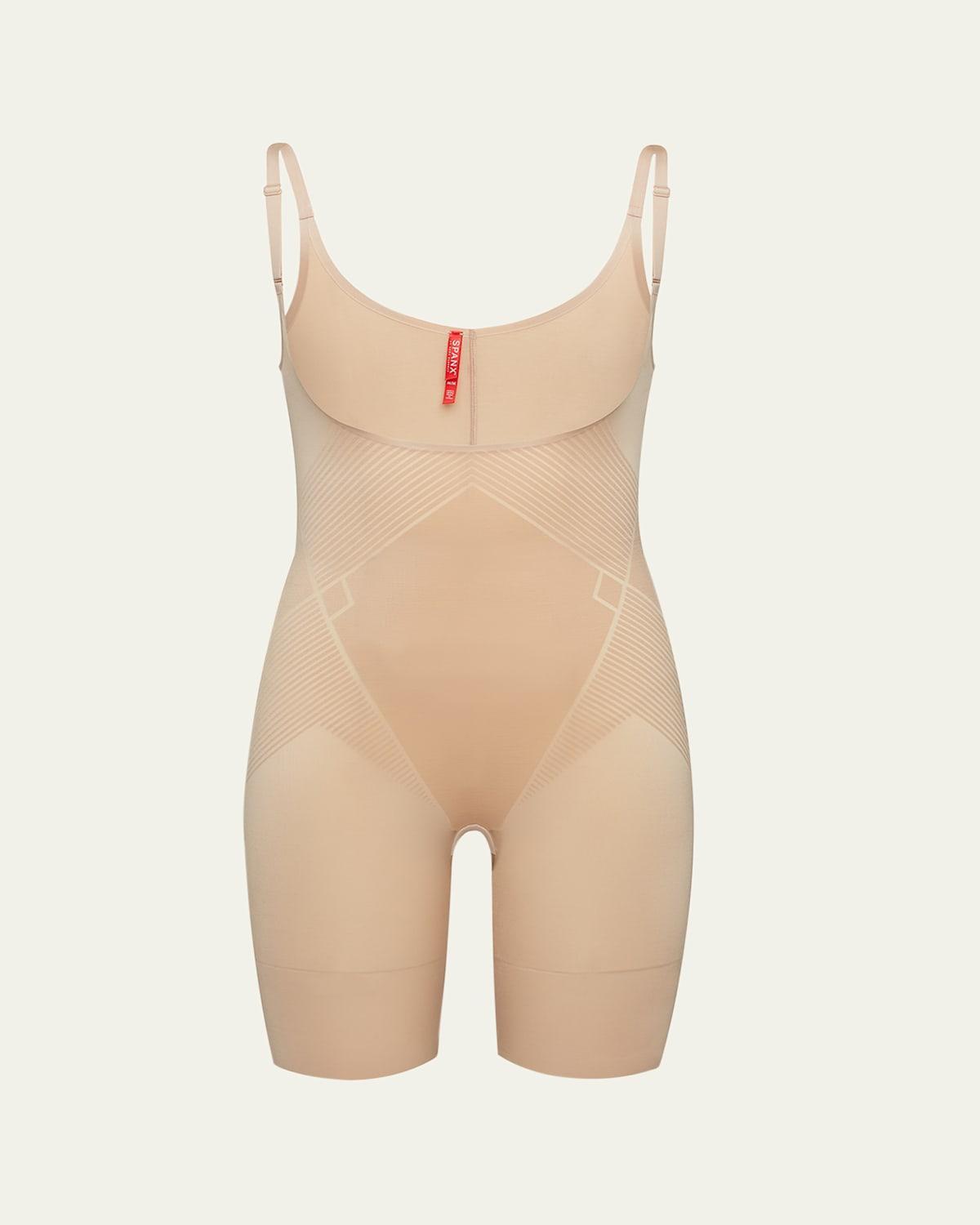 Spanx Thinstincts 2.0 Open Bust Mid Thigh Bodysuit Product Image