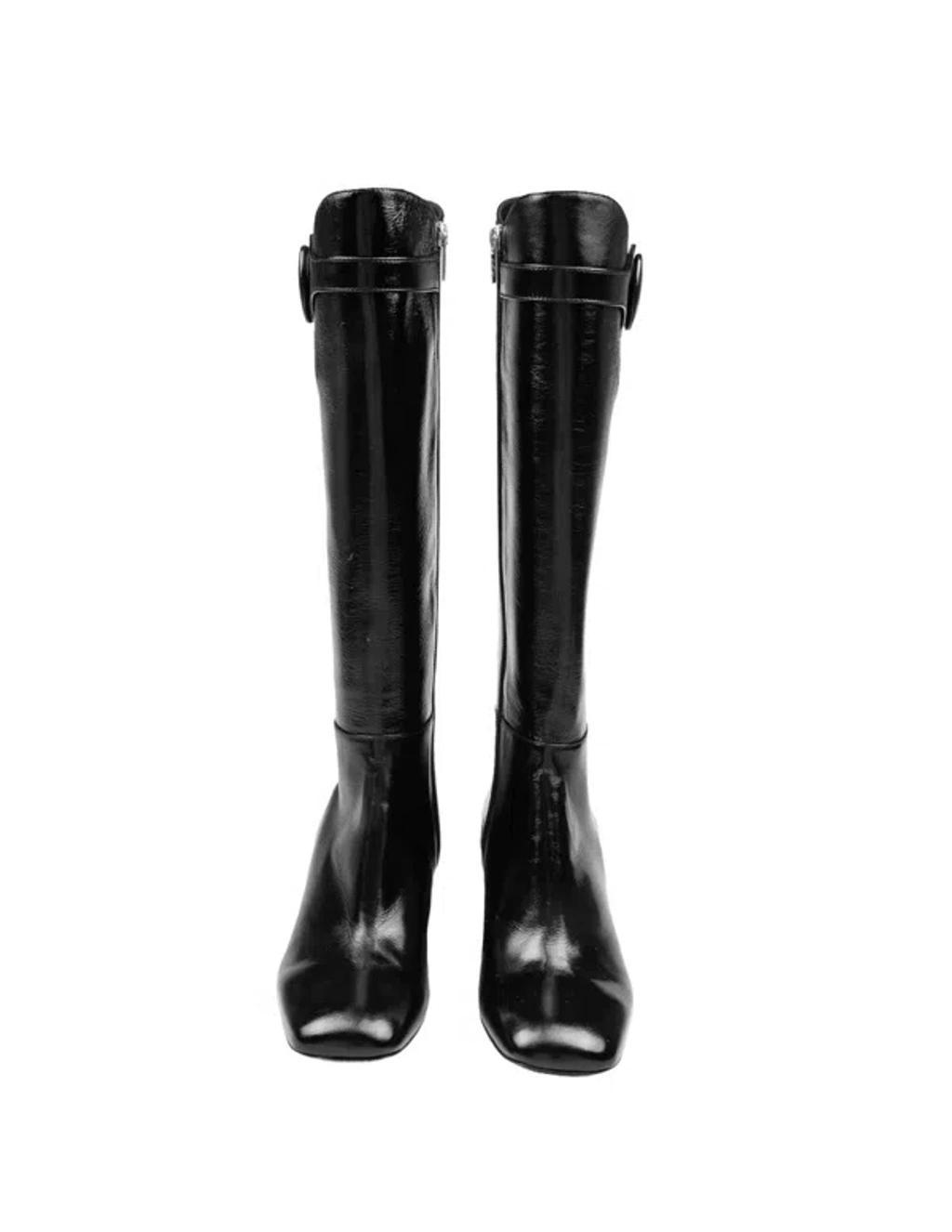 AGL ATTILIO GIUSTI LEOMBRUNI Agl Boot In Soft Patent Leather In Black Product Image