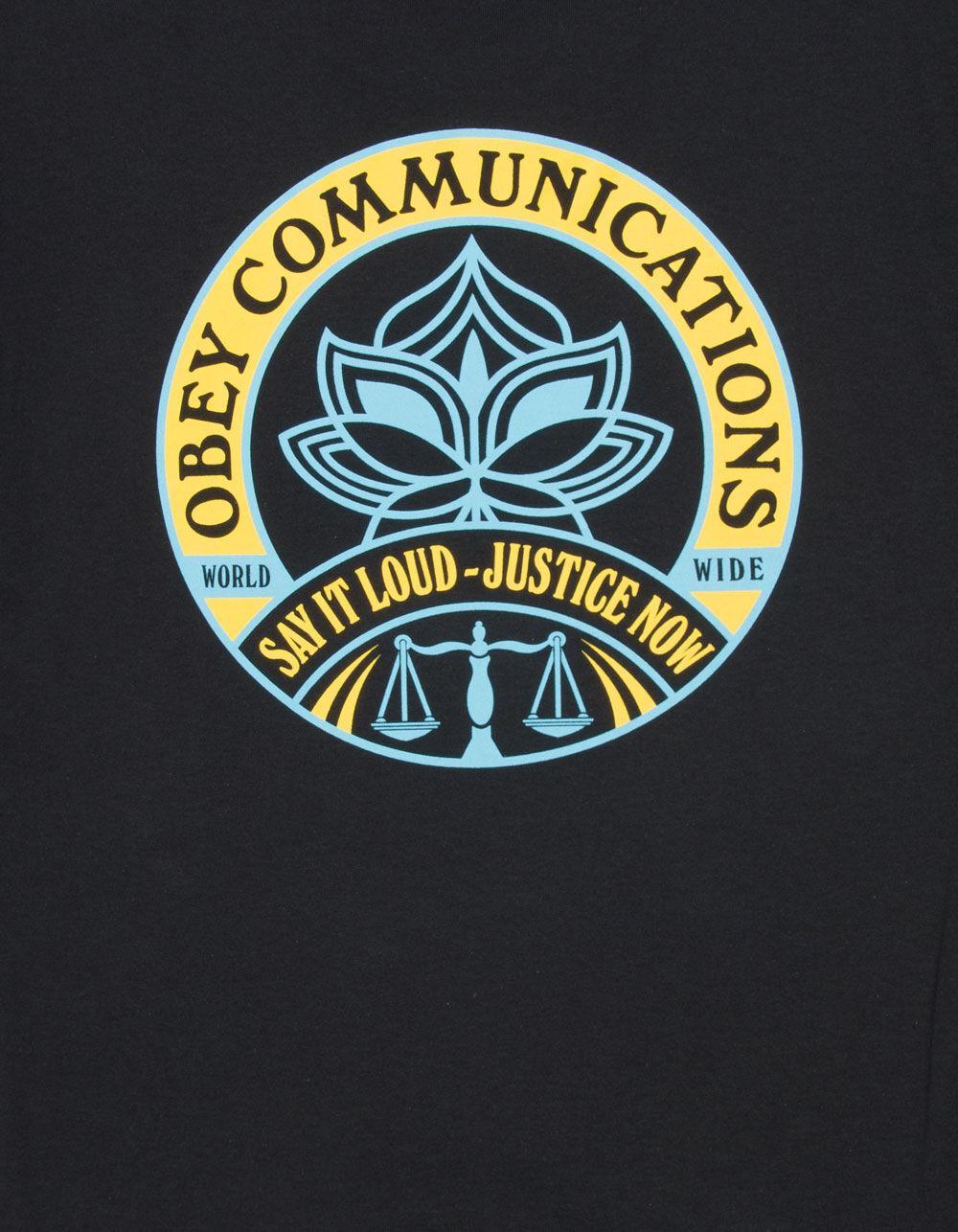 OBEY Say It Loud Lotus Mens Tee Product Image