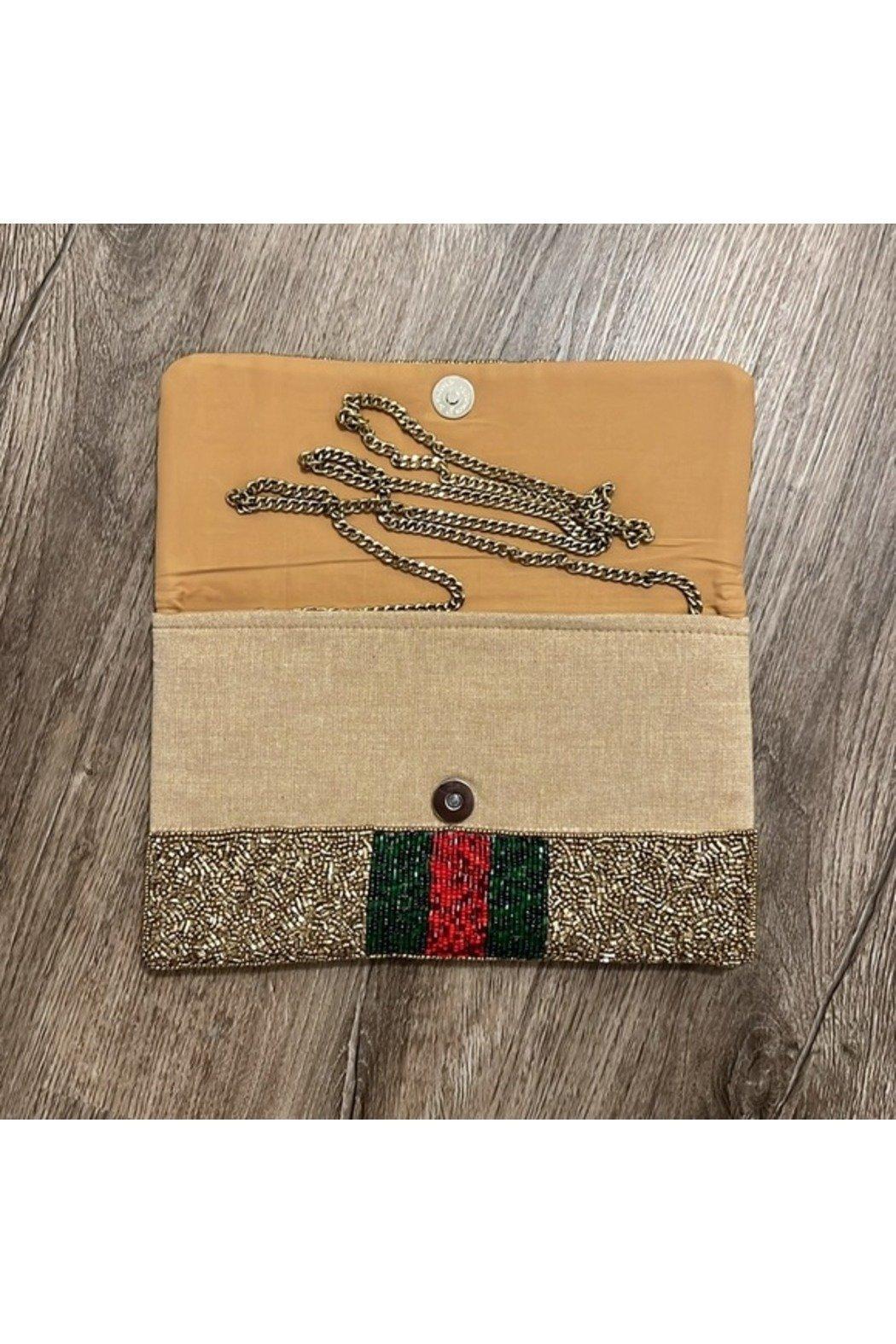 Queen Bee Beaded Clutch Product Image