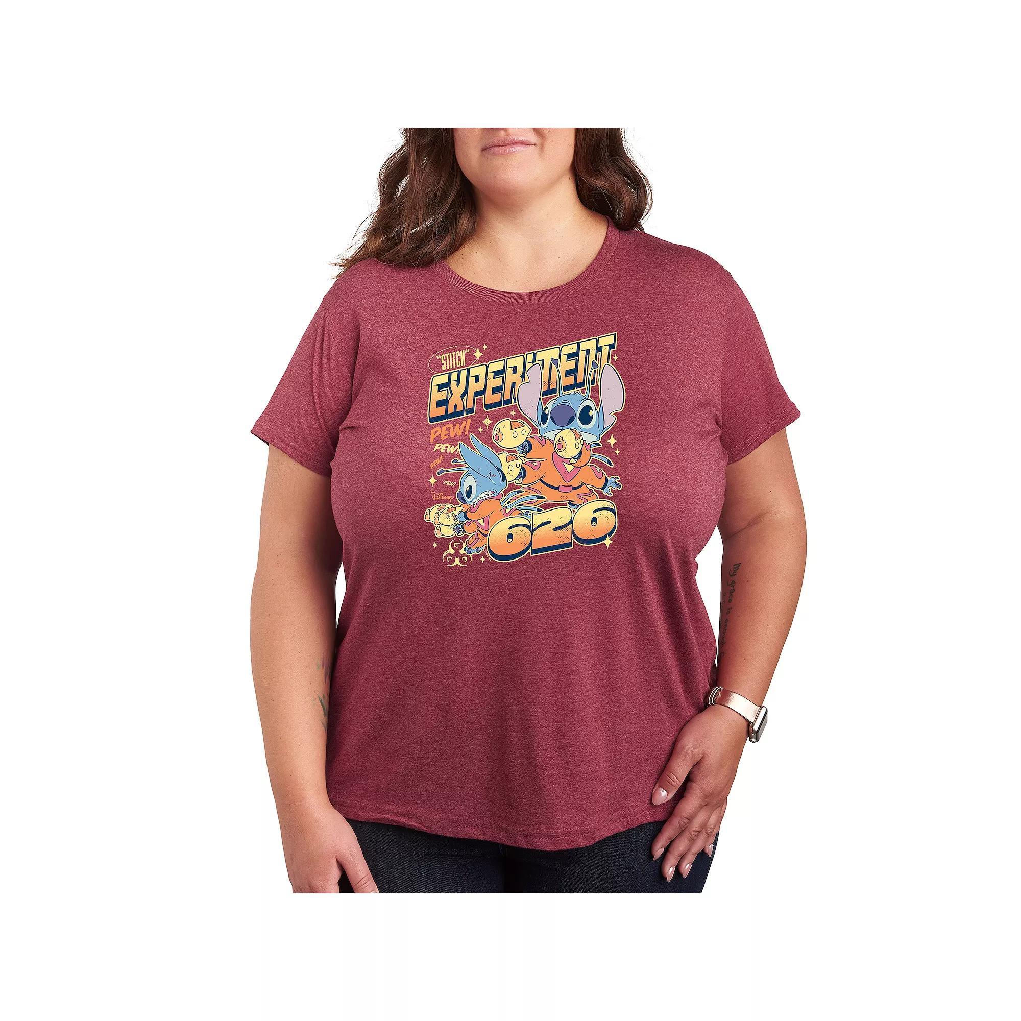 Disneys Lilo & Stitch Plus Experiment 626 Graphic Tee, Womens Product Image
