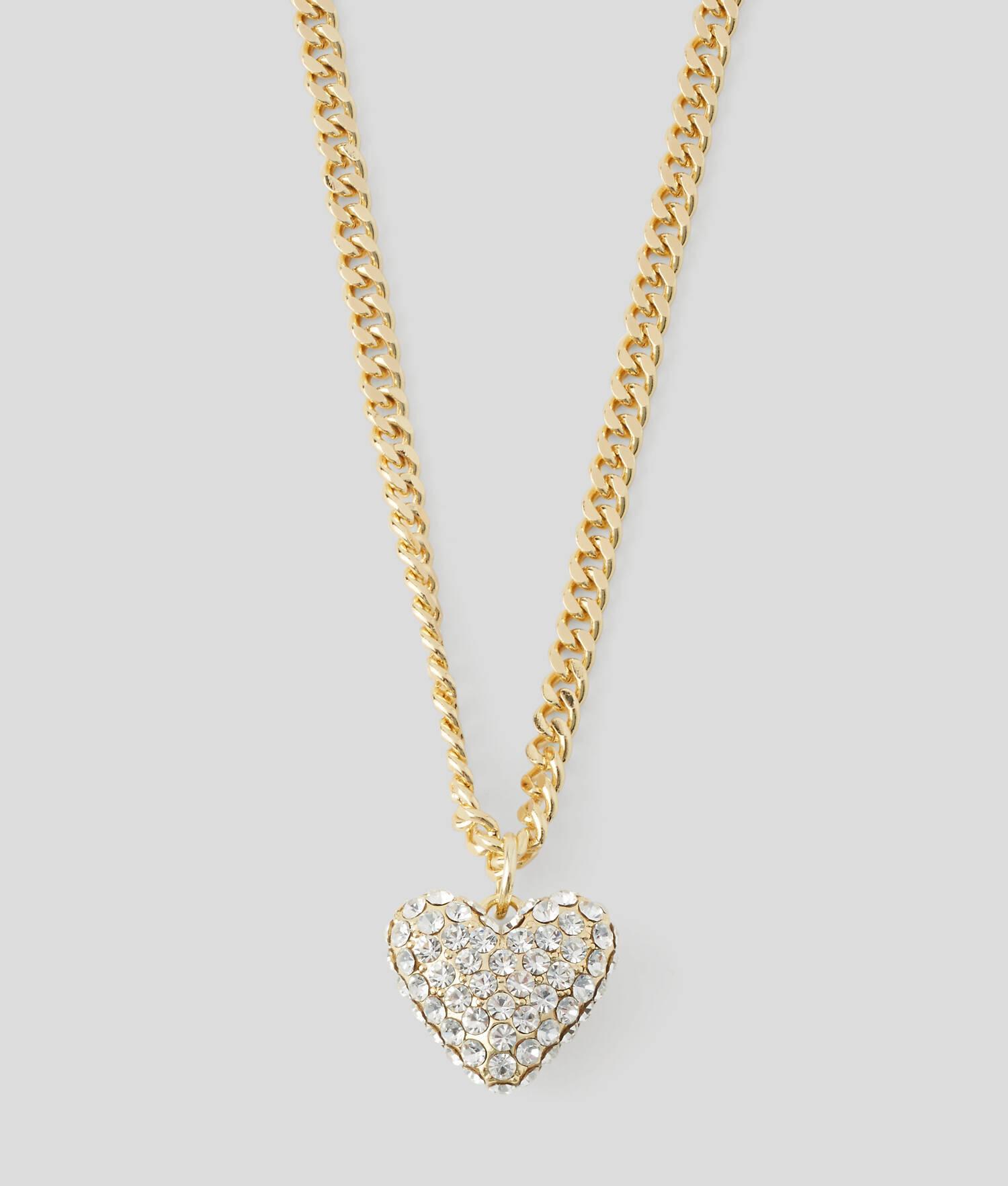 K/HEART PAVÉ CHARM NECKLACE Product Image