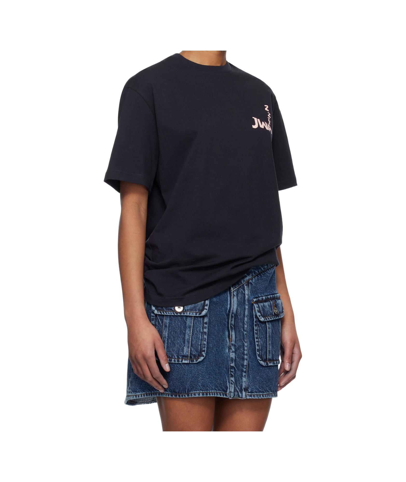JW ANDERSON Short-sleeved T-shirt In Black Product Image