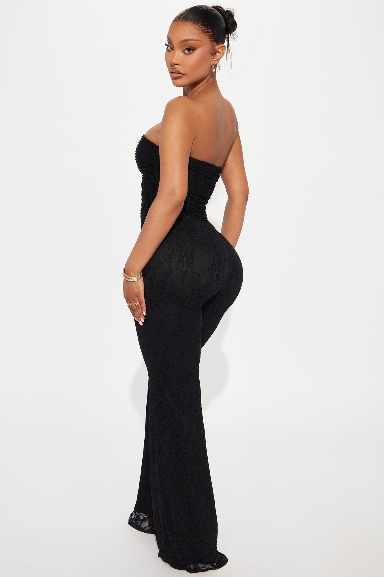 Lea Lace Jumpsuit - Black Product Image