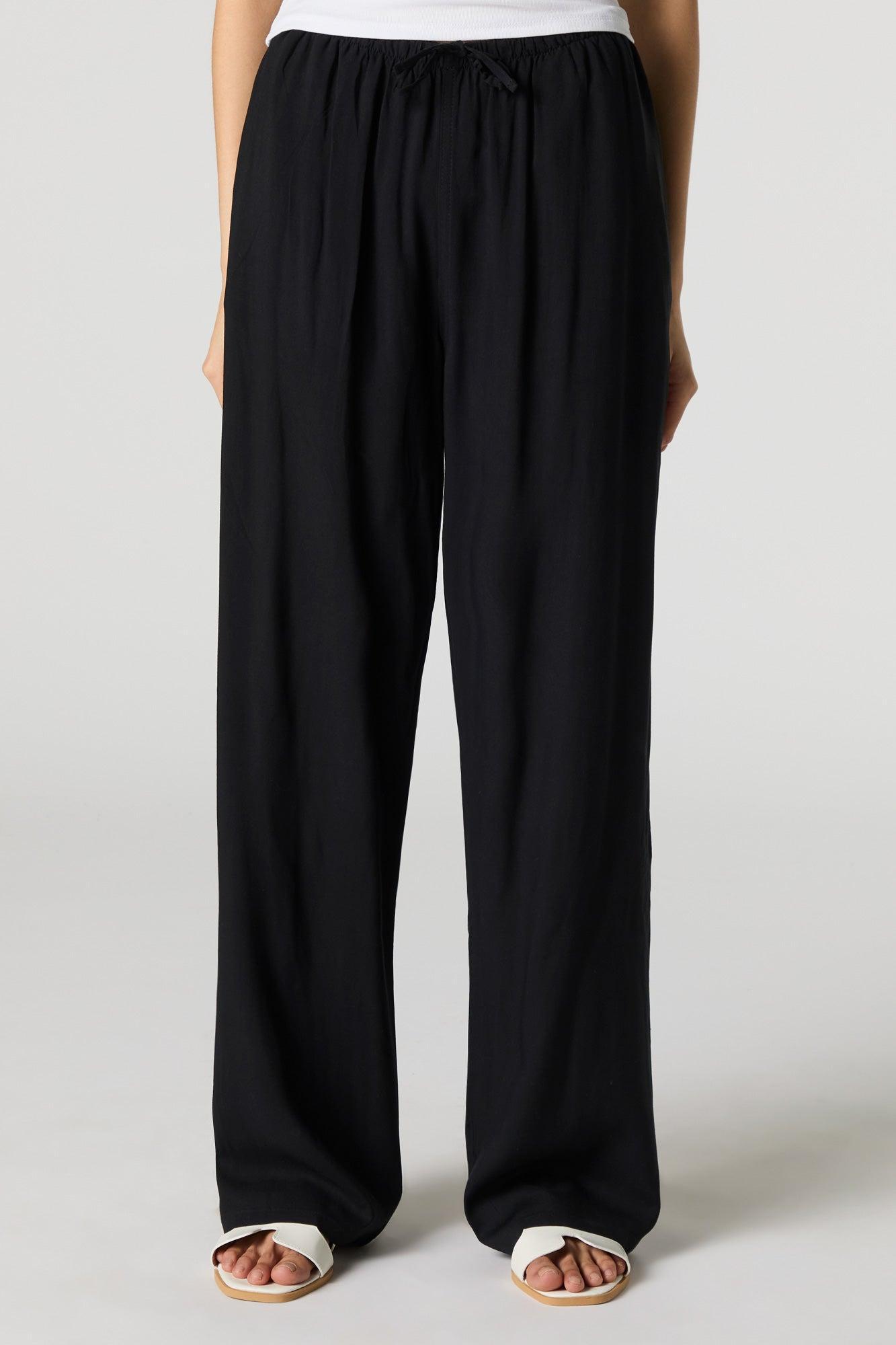 Drawstring Wide Leg Pant Female Product Image