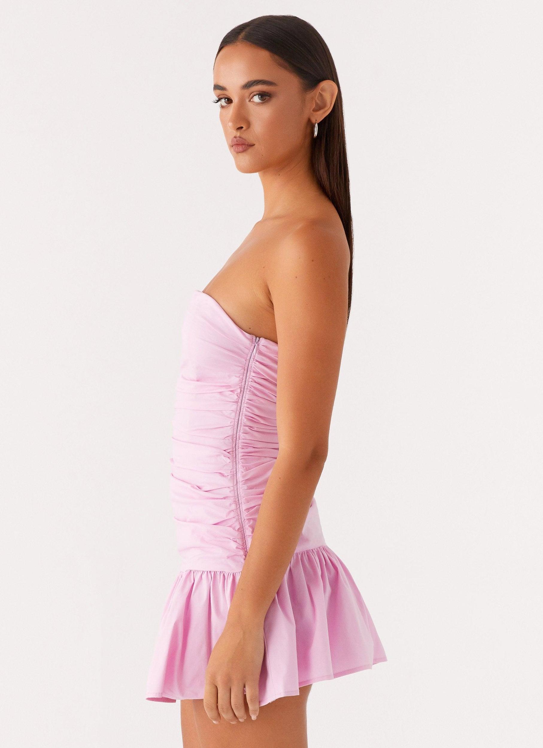 Carmel Mini Dress - Pink Product Image