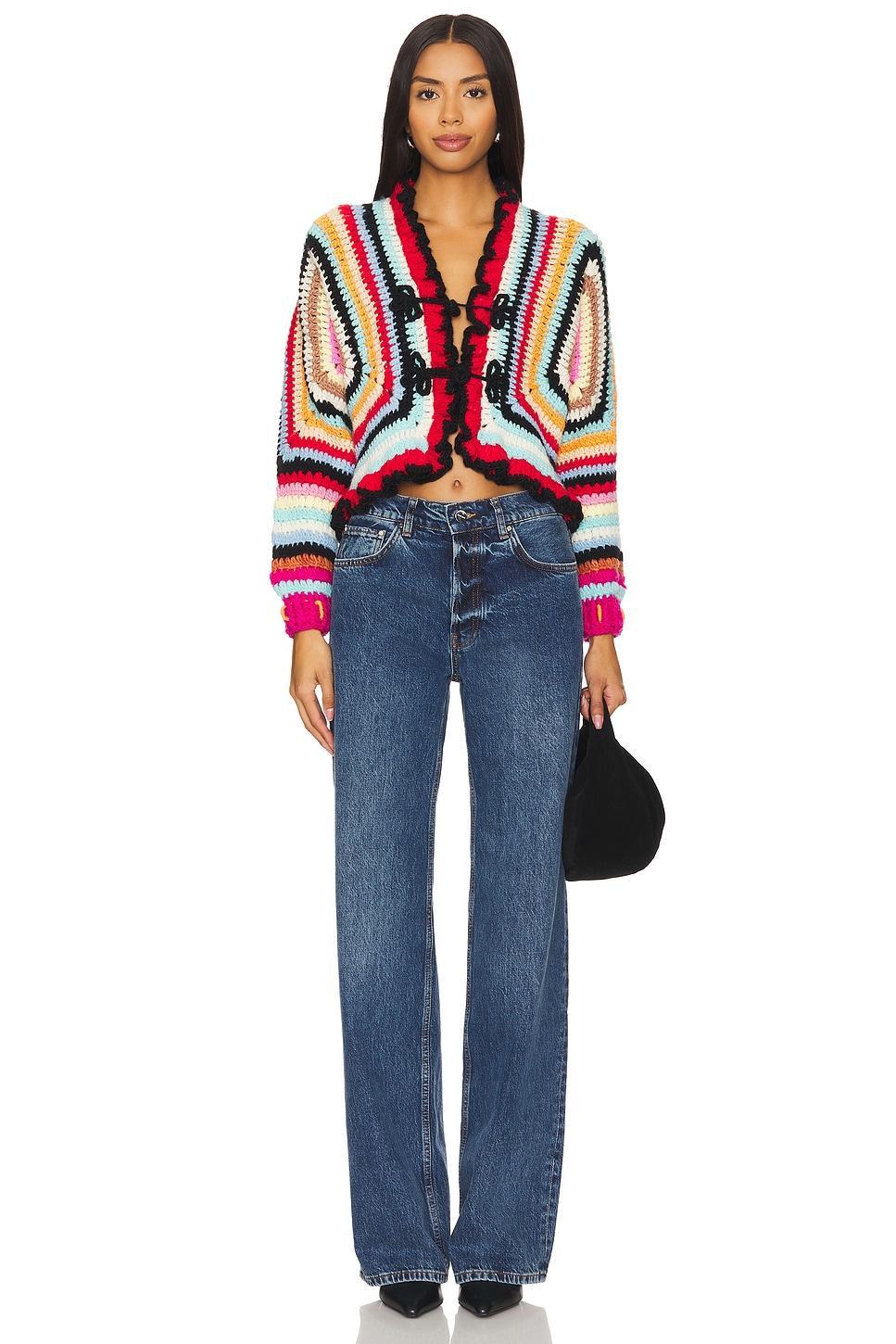 Coral Crochet Cardi Tach Clothing Product Image