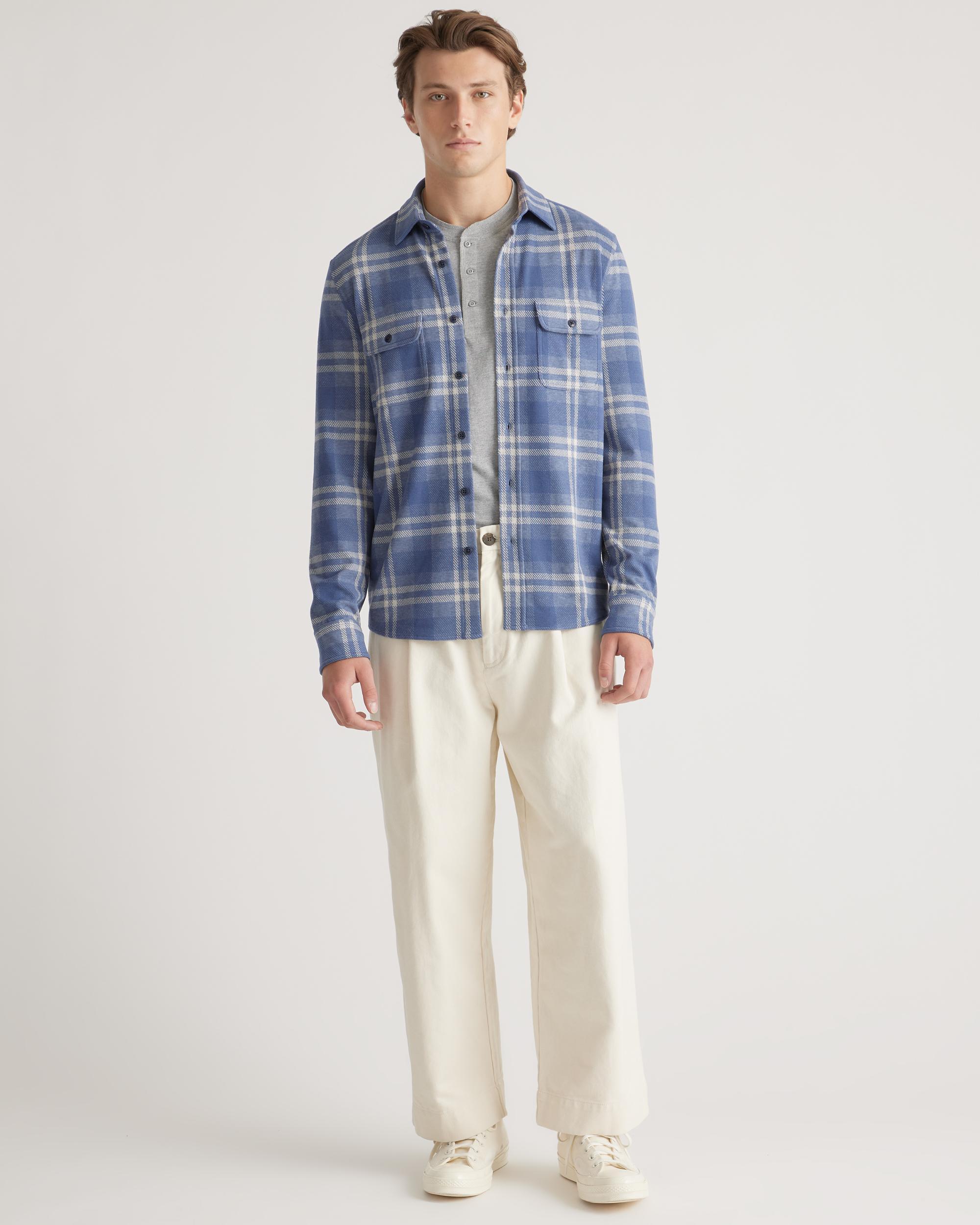 Quince | Men's Stretch Sweater Fleece Shirt Size XL, Recycled Polyester Product Image