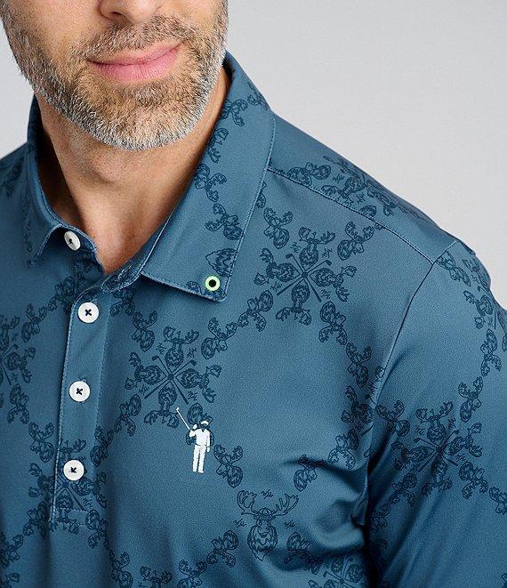 William Murray Short Sleeve Moose Mulligans Polo Shirt Product Image