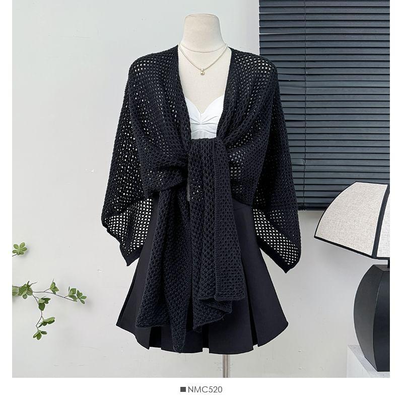 Convertible Open-Knit Cardigan Product Image