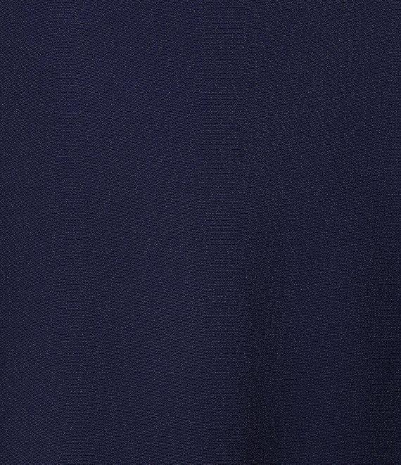 A Loves A Point Collar 3/4 Cuffed Sleeve Button Front Mini Shirt Dress Product Image