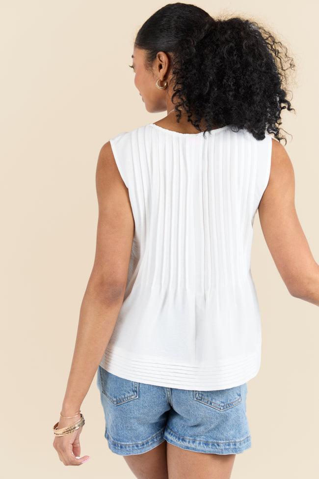 Perfect Promises Ivory Woven Top FINAL SALE Product Image