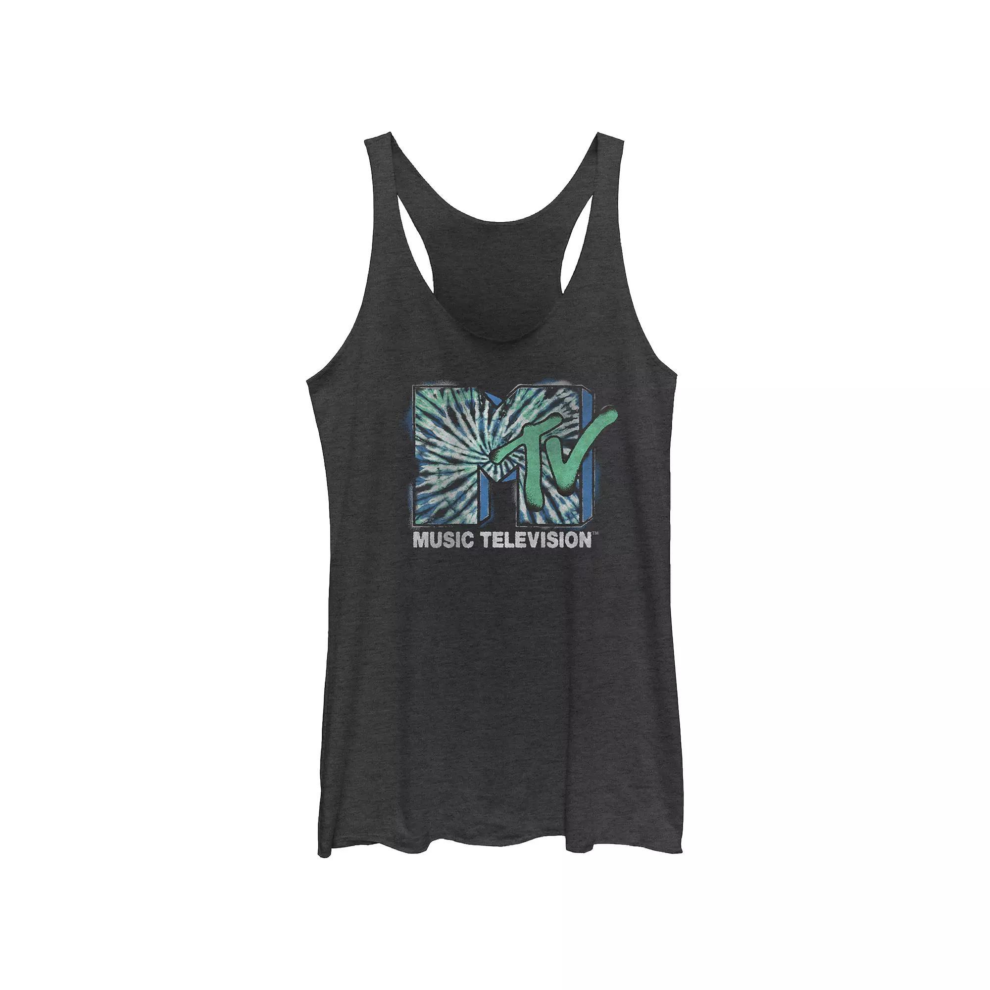 Juniors' Fender Guitar Kaleidoscope Racerback Tank Top, Girl's, Size: XS, Black Grey Product Image