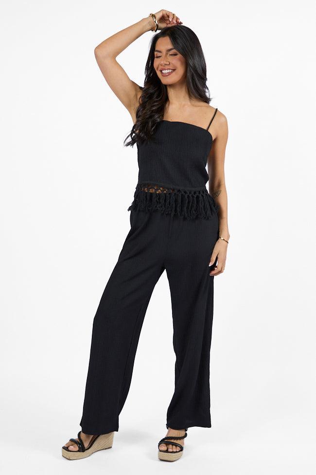 Pretty In Paradise Black Pants FINAL SALE Product Image