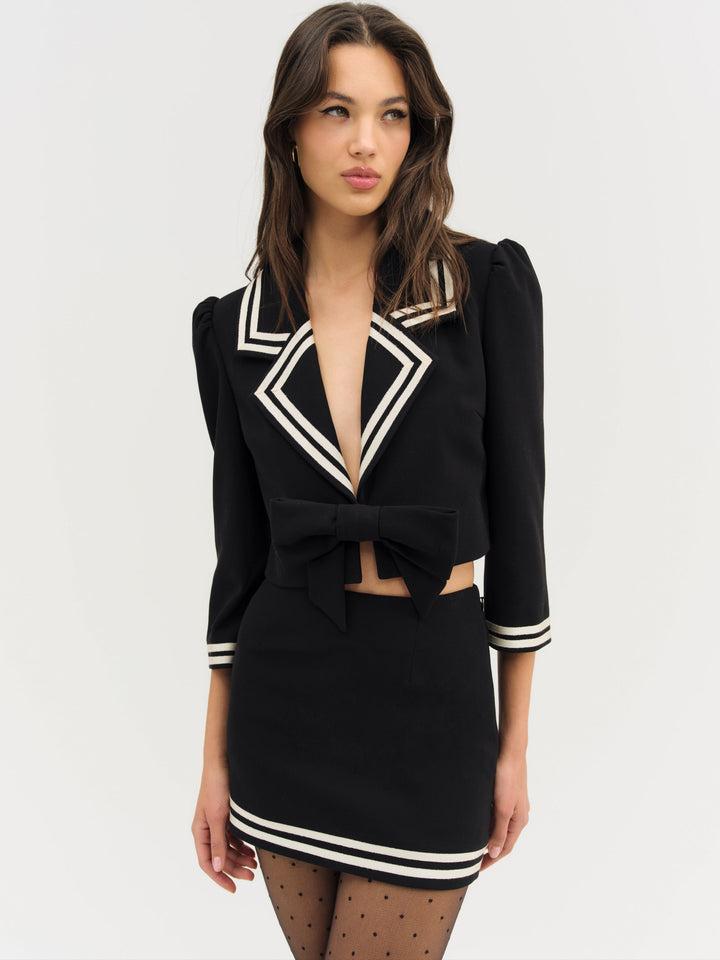 Josie Micro Mini Skirt — Black Product Image