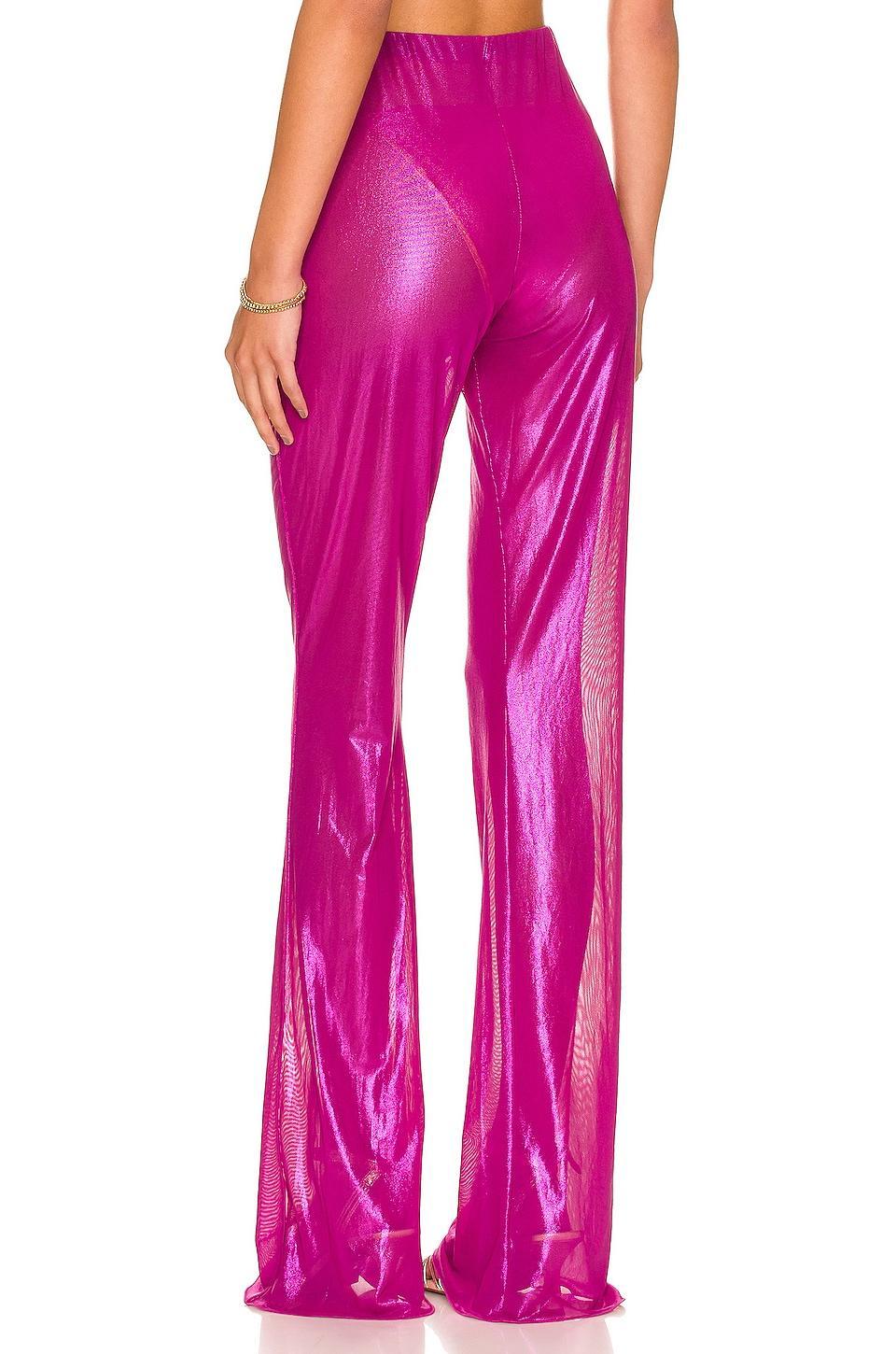 Lame Wide Leg Pant Product Image