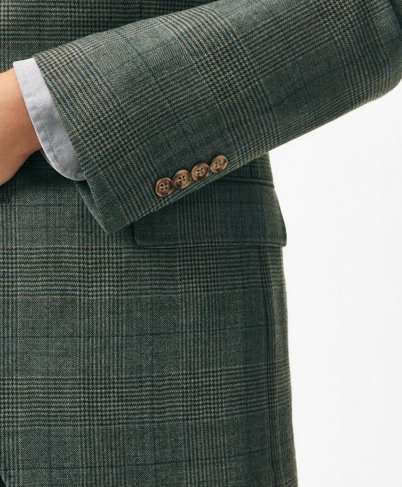 Traditional Fit Checked Sport Coat in Hopsack Wool Product Image