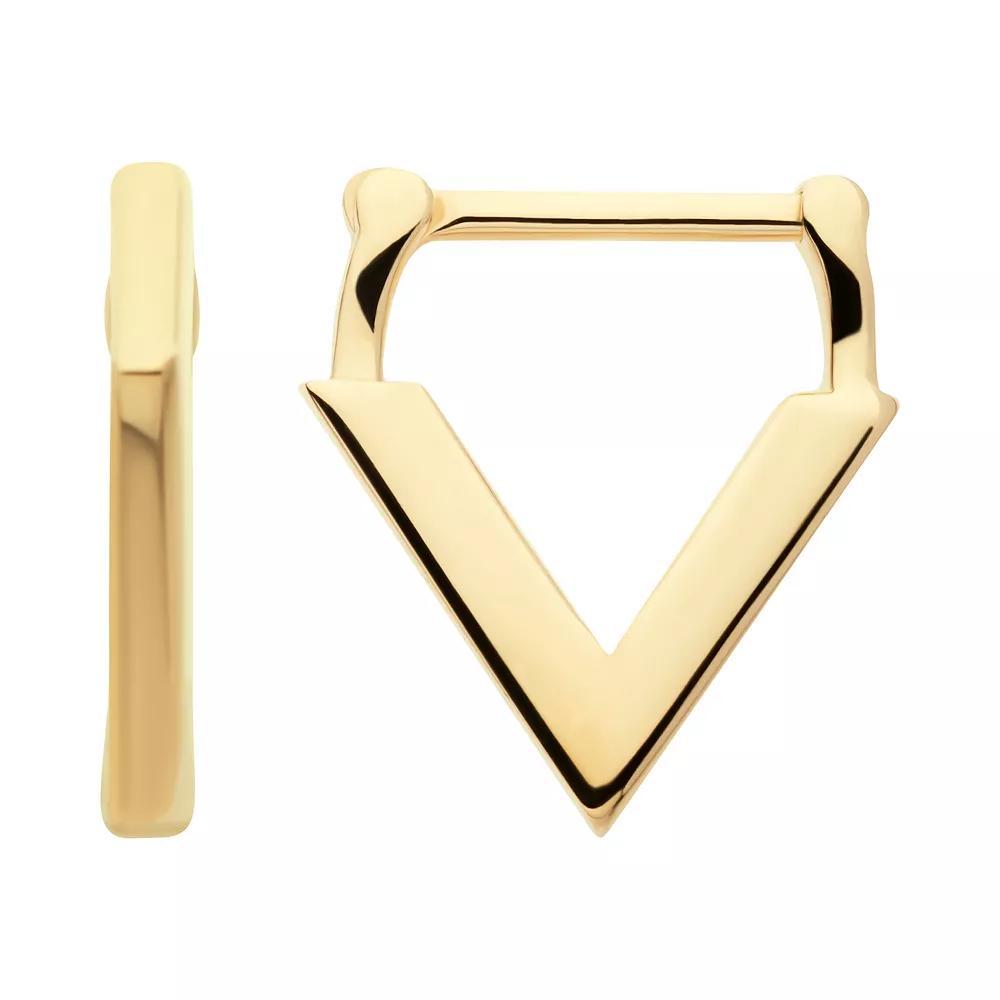 Earrangements 14k Gold Downward Facing Triangle Septum, Women's, Yellow Product Image