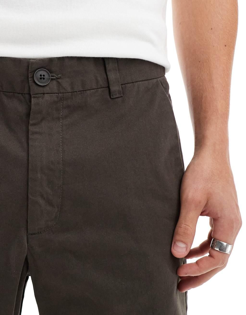 French Connection chino shorts in khaki Product Image