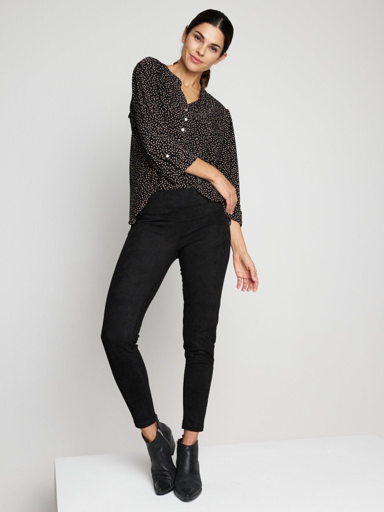 Roz & Ali Tummy Control Faux Suede Product Image
