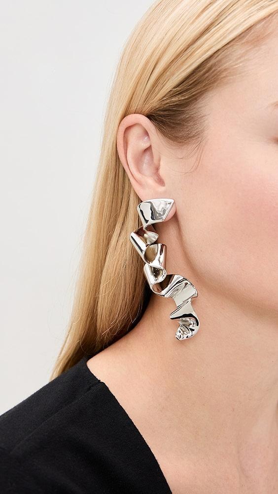 Elsie Frieda Metal Sculpture Ribbon Earrings | Shopbop Product Image