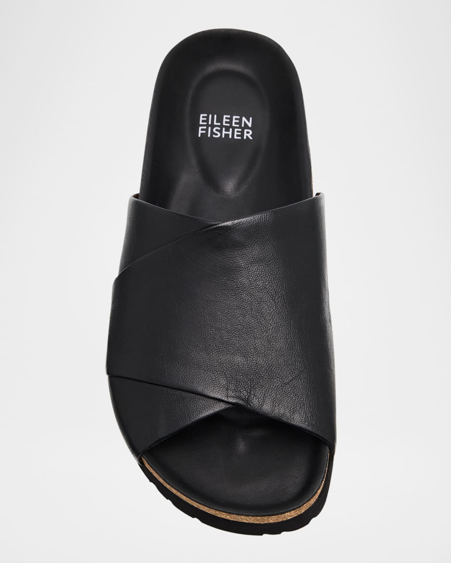 Code Leather Slide Sandals Product Image