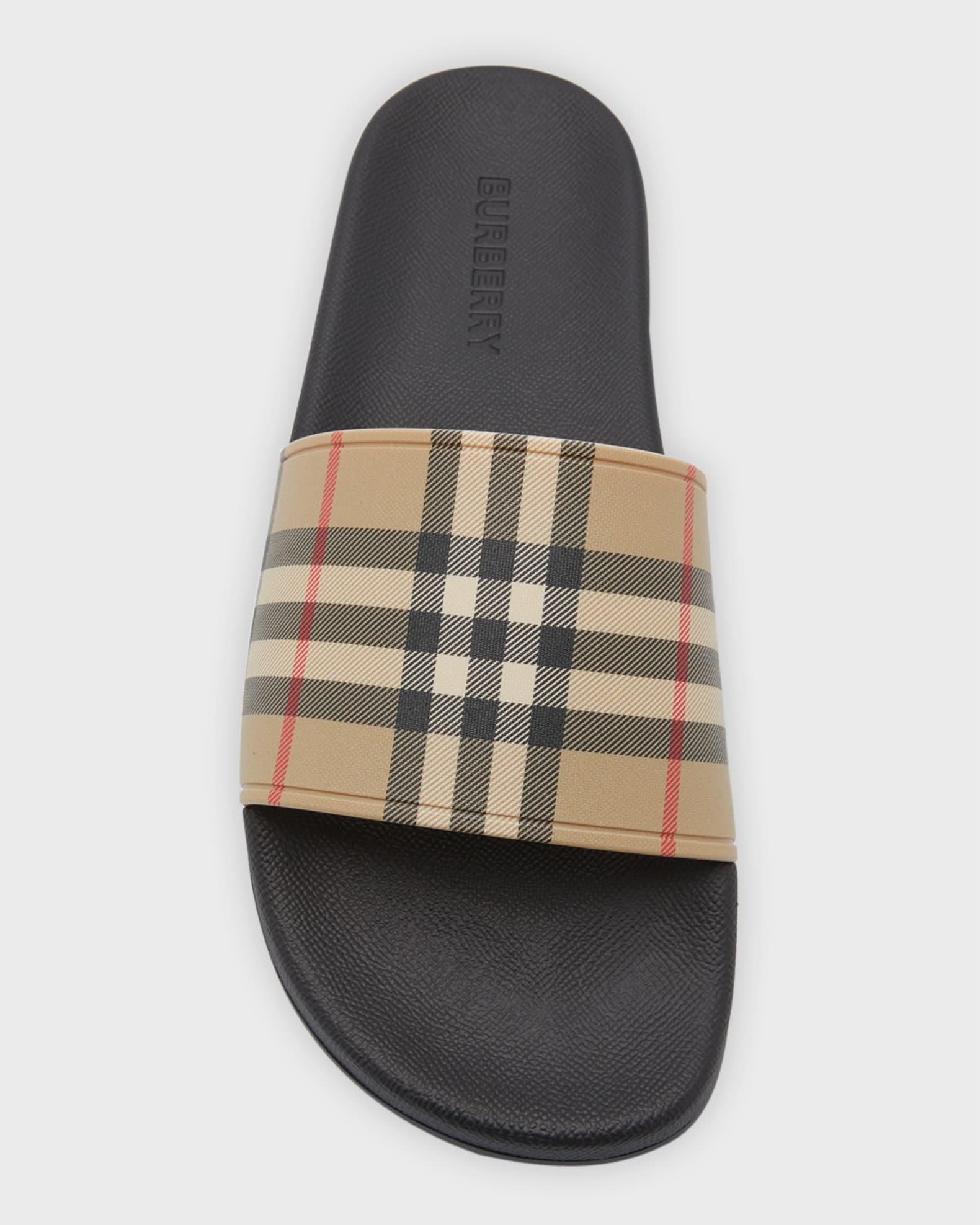 Men's Furley Check Slides Product Image
