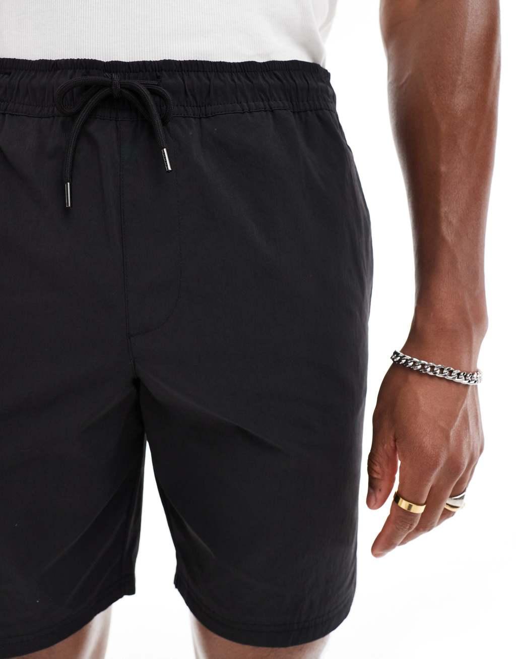 Jack & Jones nylon shorts in black - part of a set  Product Image