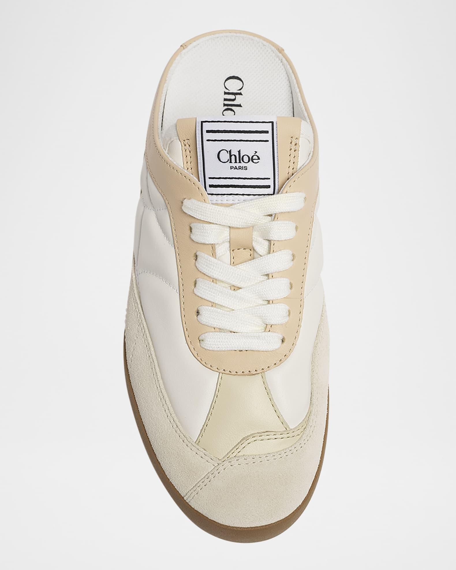 Kick Smooth Leather and Suede Sneaker Mules Product Image