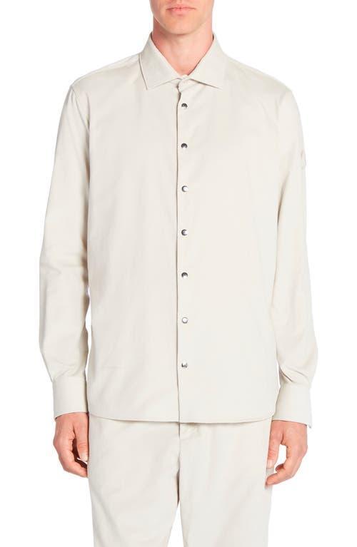 Moncler Cotton Regular Fit Button Down Shirt Product Image