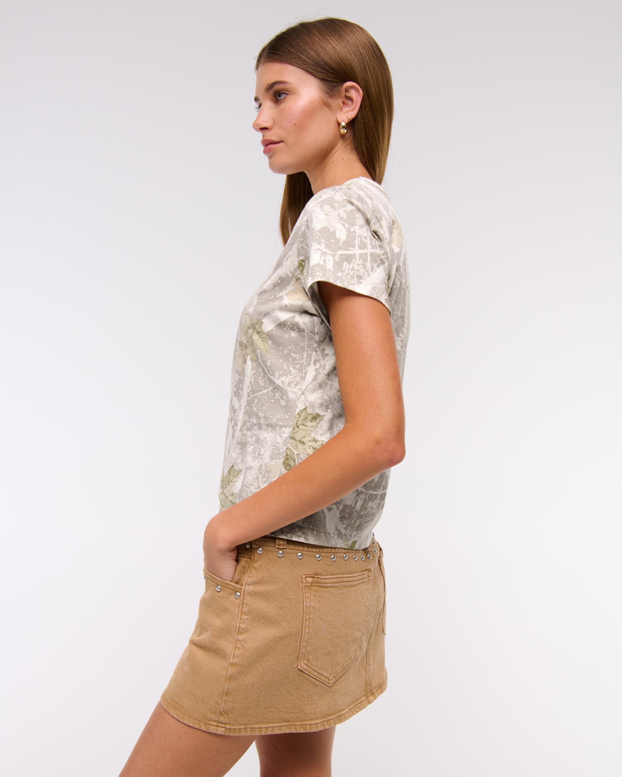 Essential Polished Body-Skimming Tee Product Image