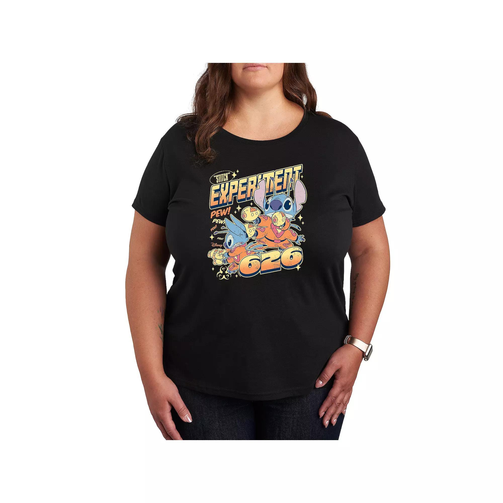 Disneys Lilo & Stitch Plus Experiment 626 Graphic Tee, Womens Product Image