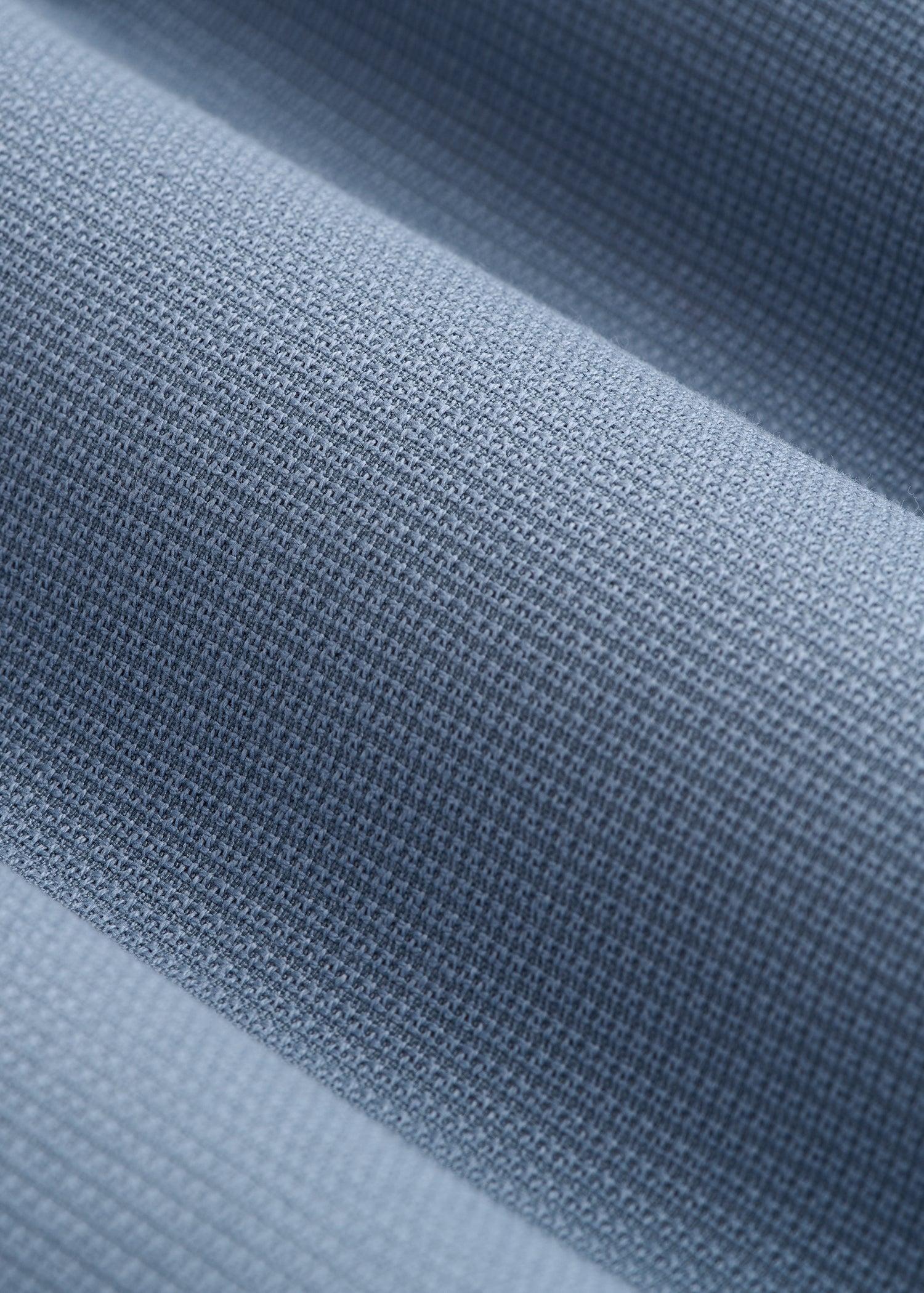 Textured Garment Washed Stretch Cotton Suit Pants for Tall Men in Chambray Product Image