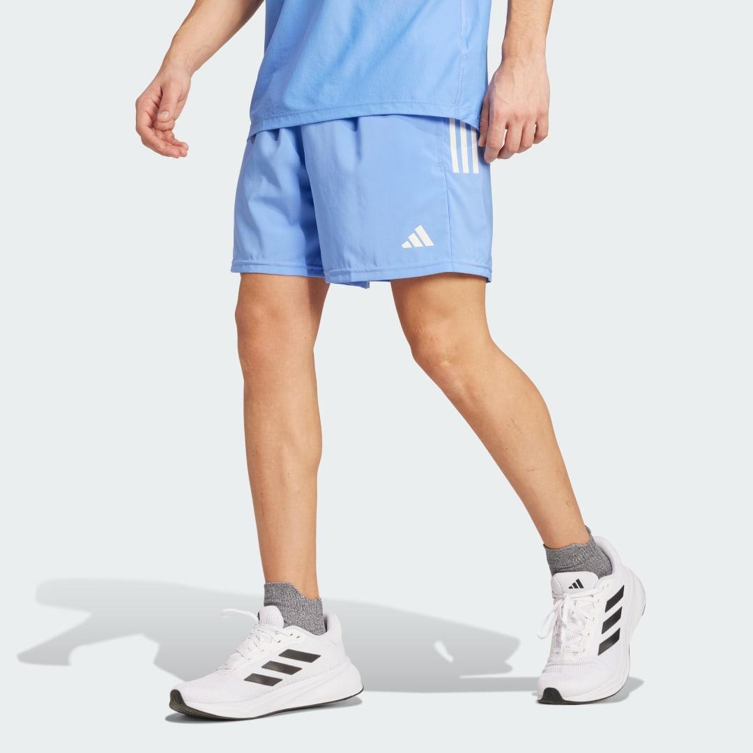 adidas Own The Run Shorts Halo Silver M 9 Mens Product Image
