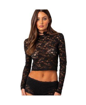 Womens Estella sheer lace top Product Image