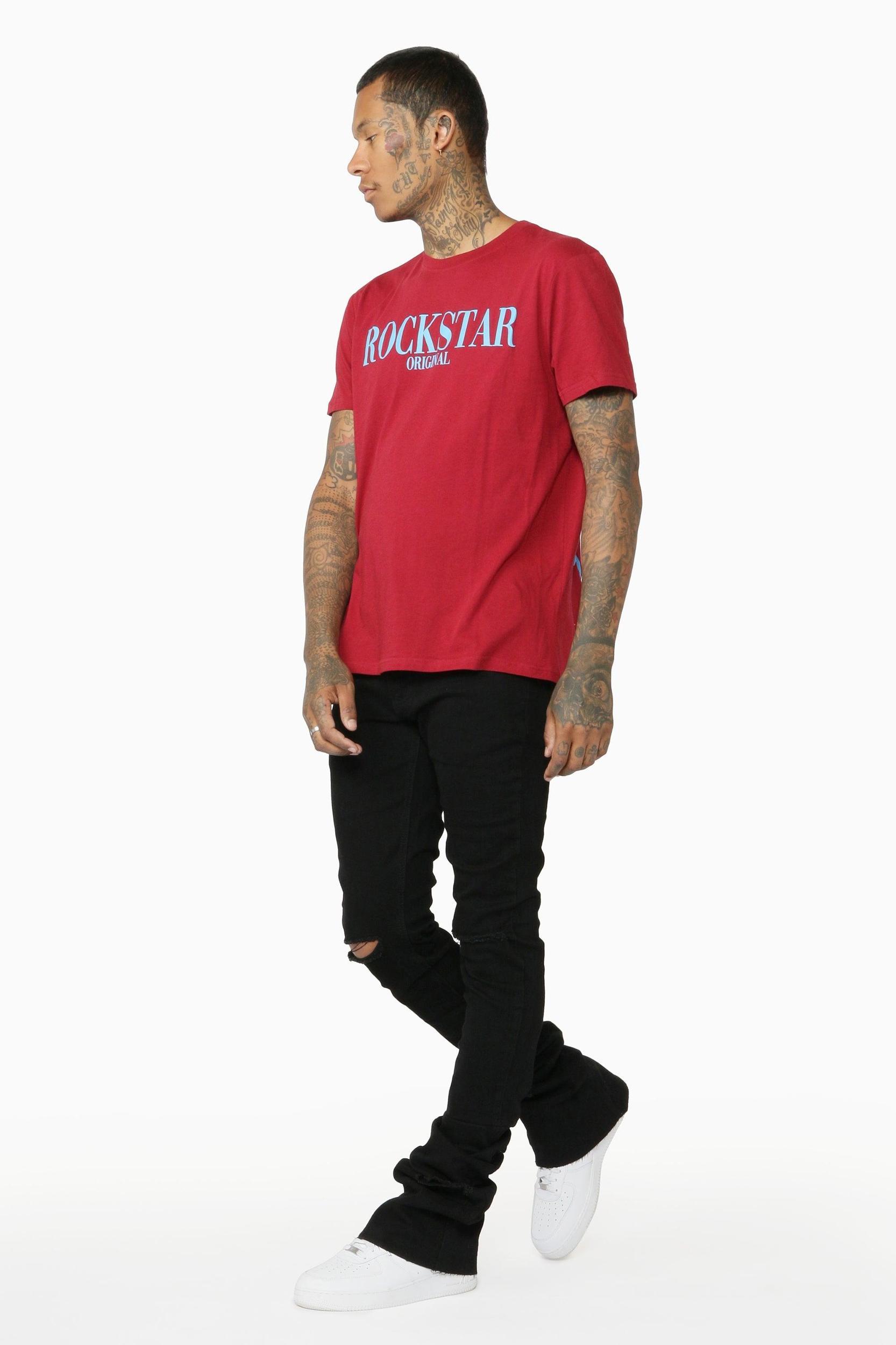 Josiah Black Super Stacked Flare Jean Male Product Image