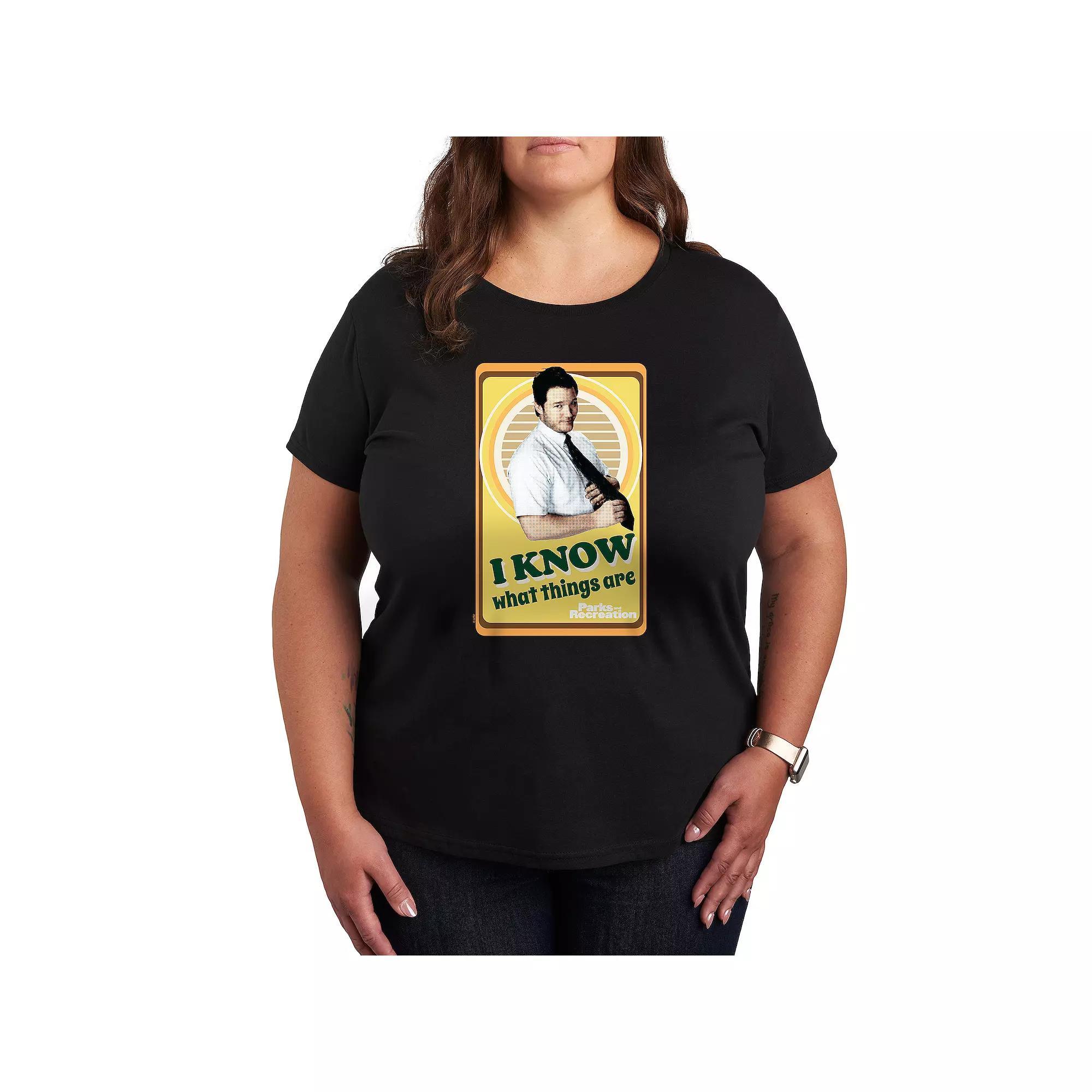Plus Parks and Recreation I Know Graphic Tee, Womens Product Image