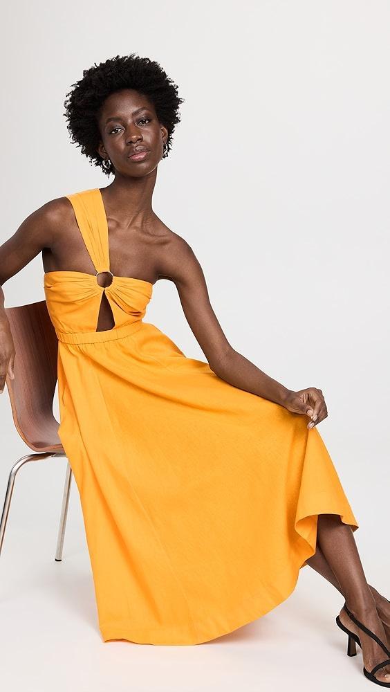 Jason Wu One Shoulder Cutout Dress W/ O-Ring | Shopbop Product Image