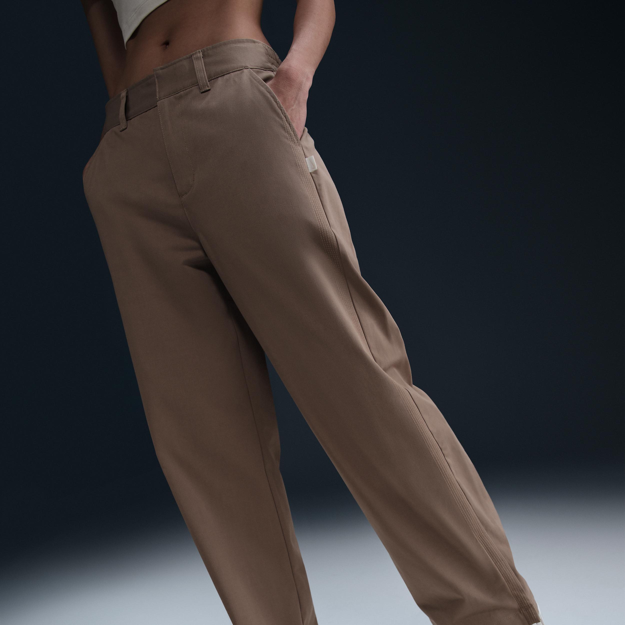 Women's Nike Sportswear Collection Mid-Rise Twill Trousers Product Image
